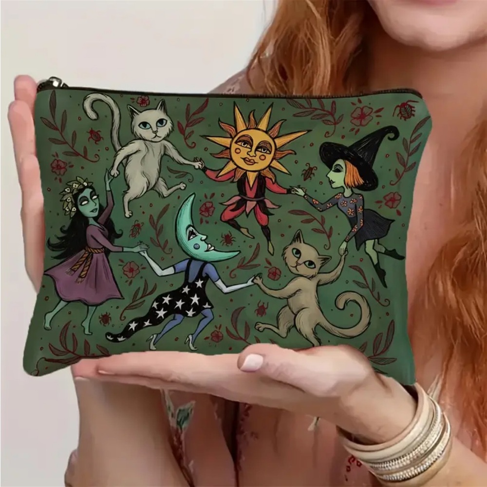 Colorful Print Makeup Cosmetic Bag